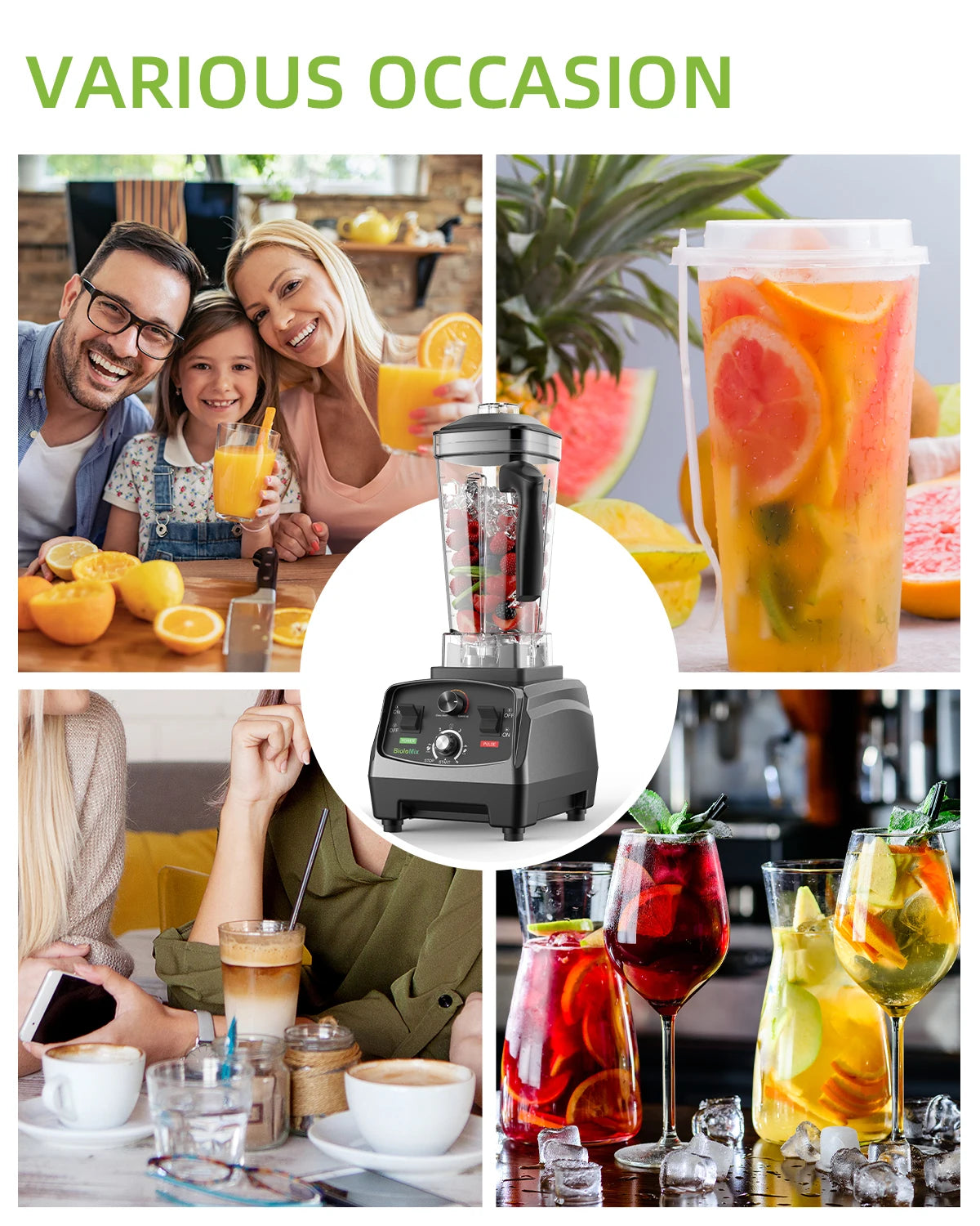 3HP 2200W Heavy Duty Commercial Grade Juicer