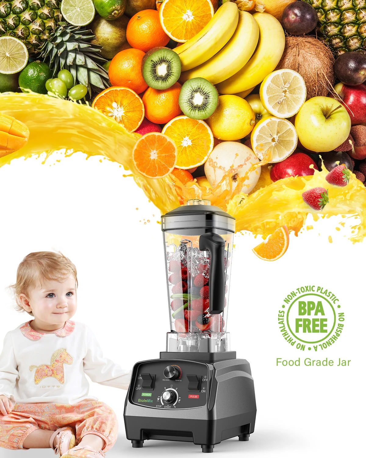 3HP 2200W Heavy Duty Commercial Grade Juicer