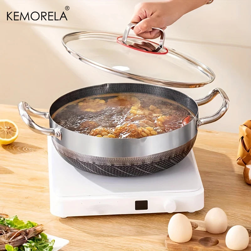 26/28/30CM Frying Pan - Stainless Steel Non Stick