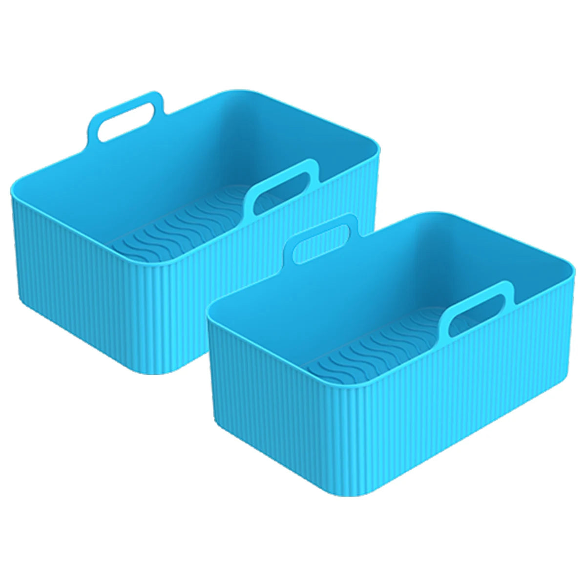 2PCS Air Fryer Silicone Tray Dish