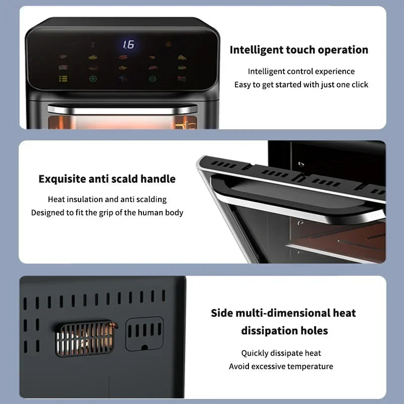 Multi Functional 12L Electric Air Fryer Large Capacity