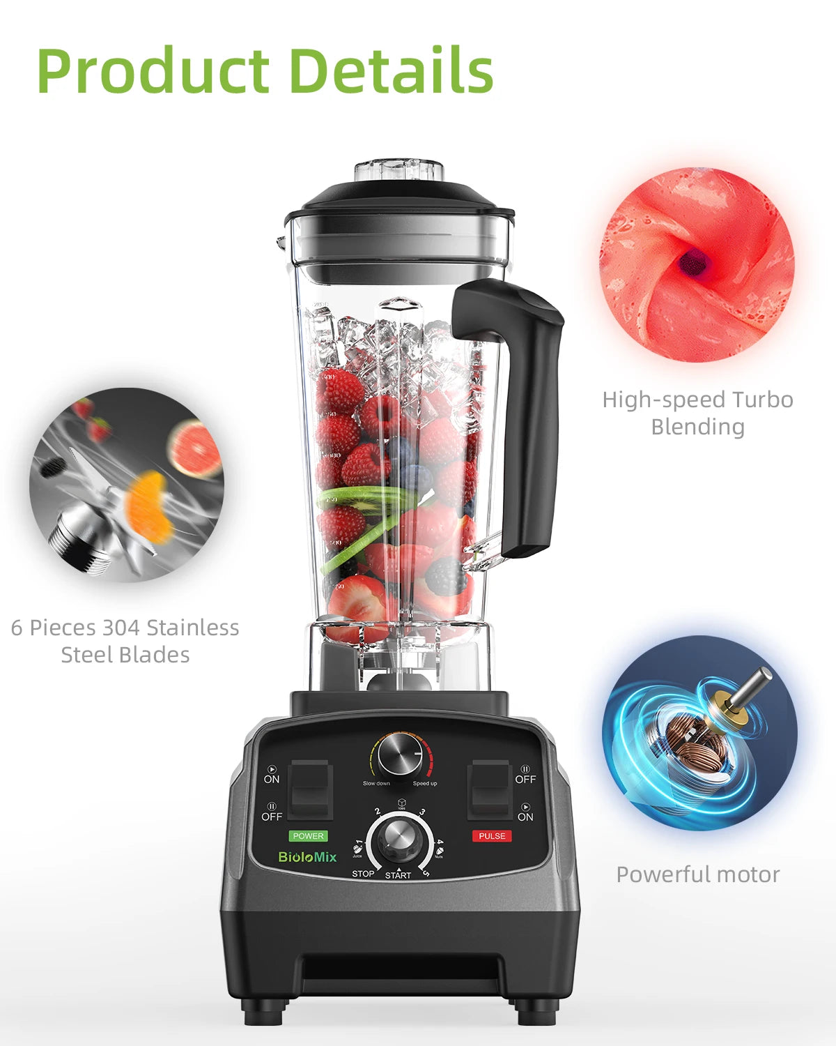 3HP 2200W Heavy Duty Commercial Grade Juicer