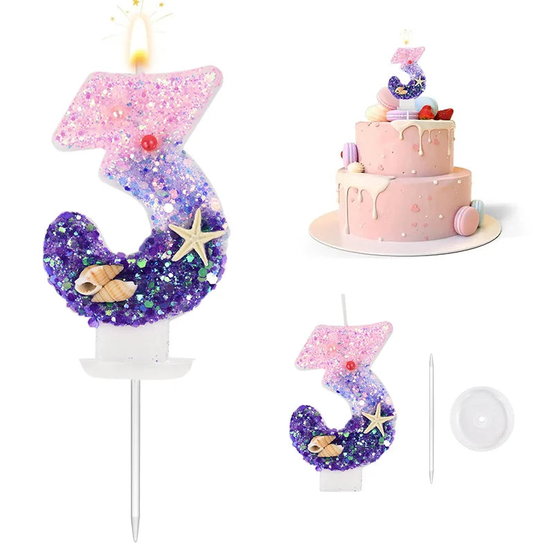 Mermaid Cake Candle