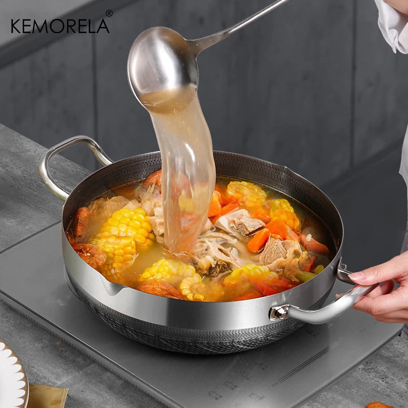 26/28/30CM Frying Pan - Stainless Steel Non Stick