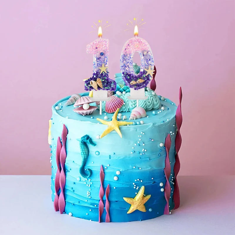 Mermaid Cake Candle