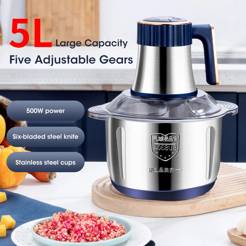5L Electric Meat Grinders Multifunctional