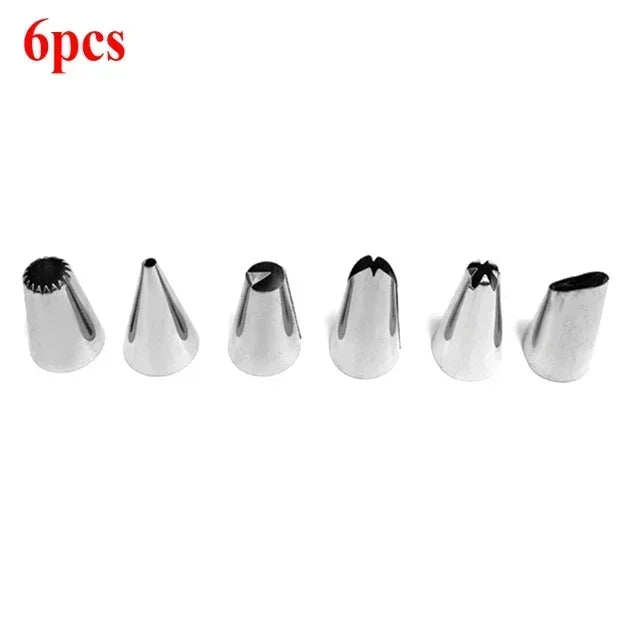 8/10/16Pcs/Set Silicone Pastry Bag Tips