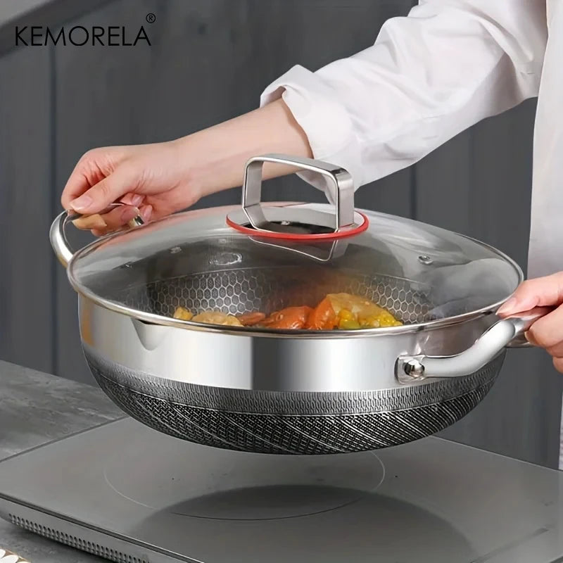 26/28/30CM Frying Pan - Stainless Steel Non Stick