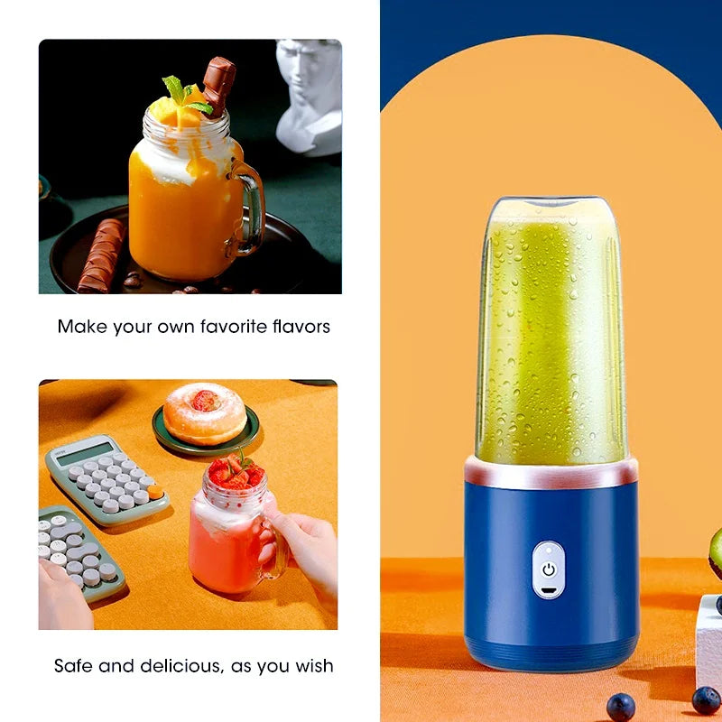 Portable Juicer turns fruits and vegetables into delicious juices
