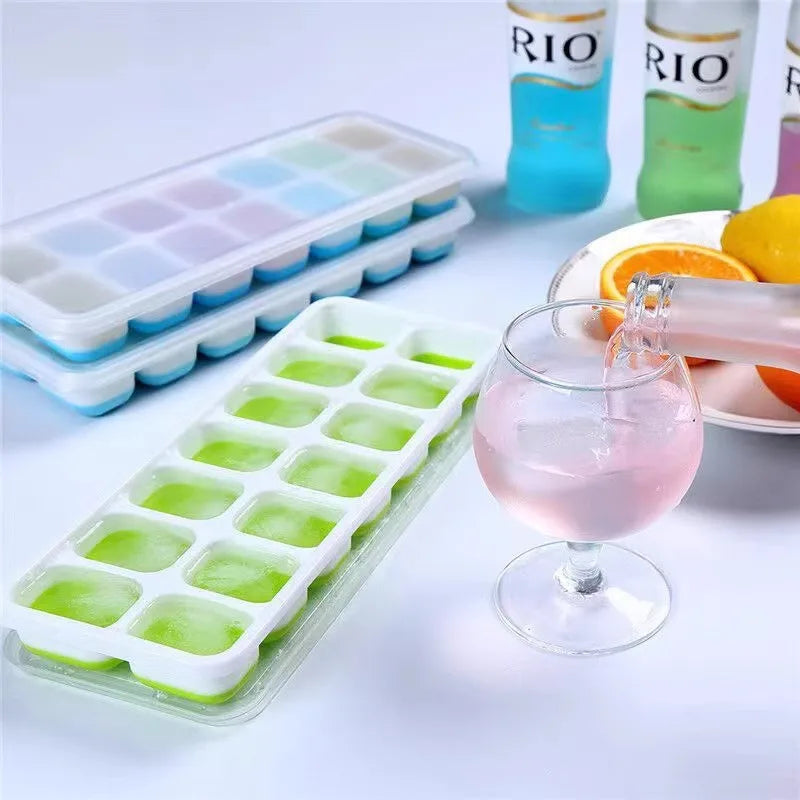 14 Grid Ice Cube Tray Silicone Mold