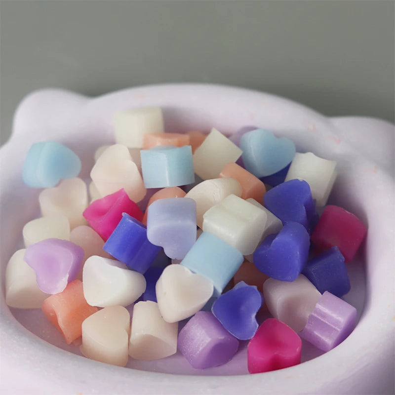 55 Compartment Heart Shape Silicone Candle Mold