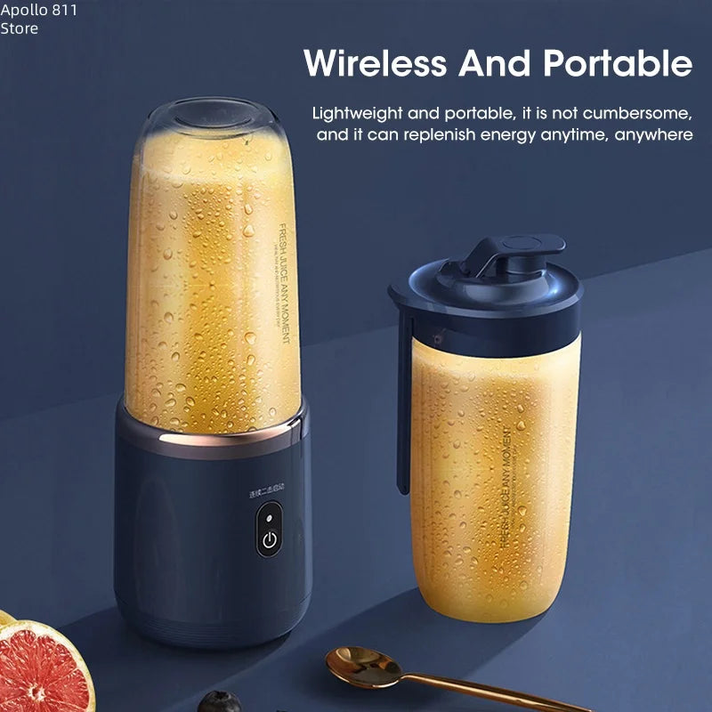 Portable Juicer turns fruits and vegetables into delicious juices