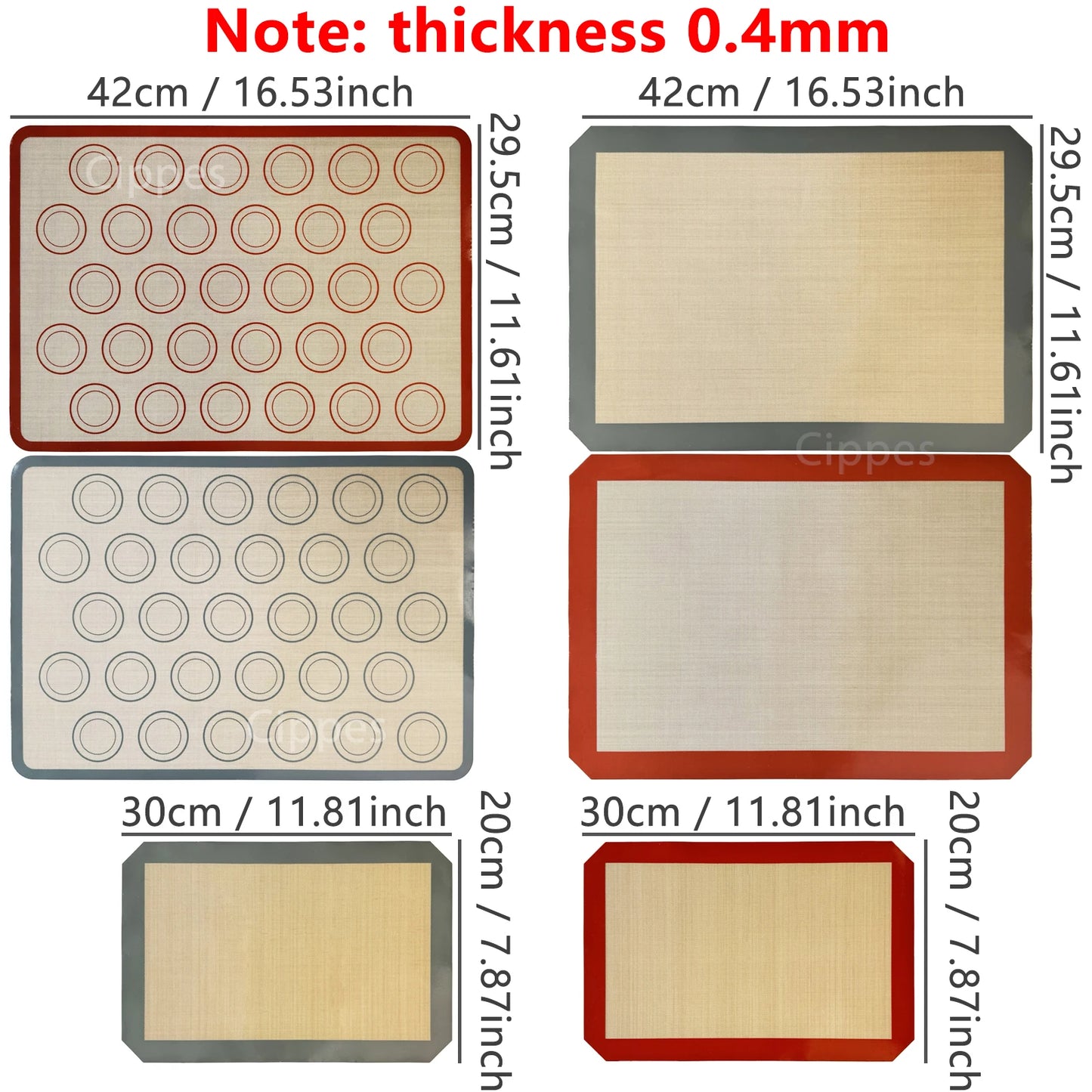1PC Silicone Baking Mat
