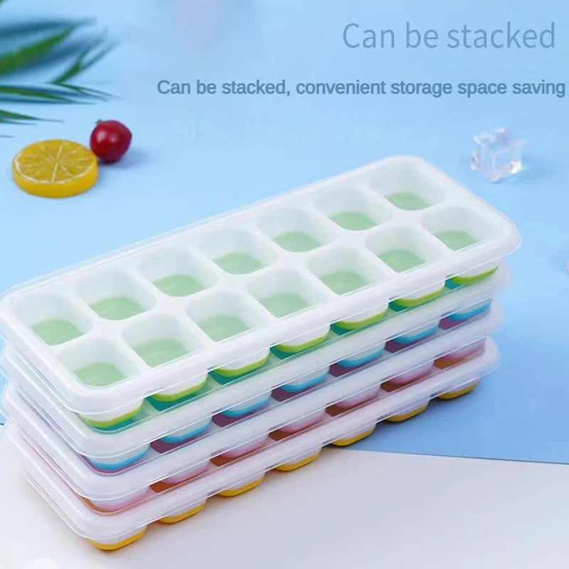 14 Grid Ice Cube Tray Silicone Mold