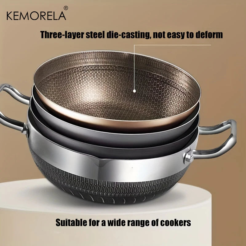26/28/30CM Frying Pan - Stainless Steel Non Stick