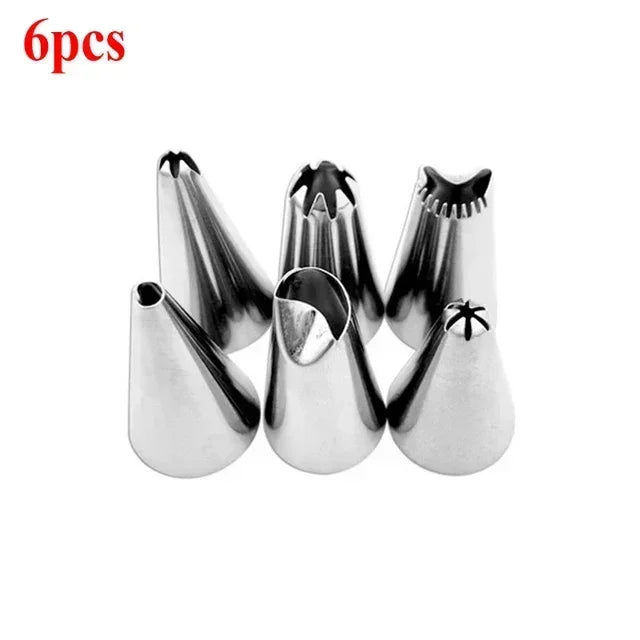 8/10/16Pcs/Set Silicone Pastry Bag Tips