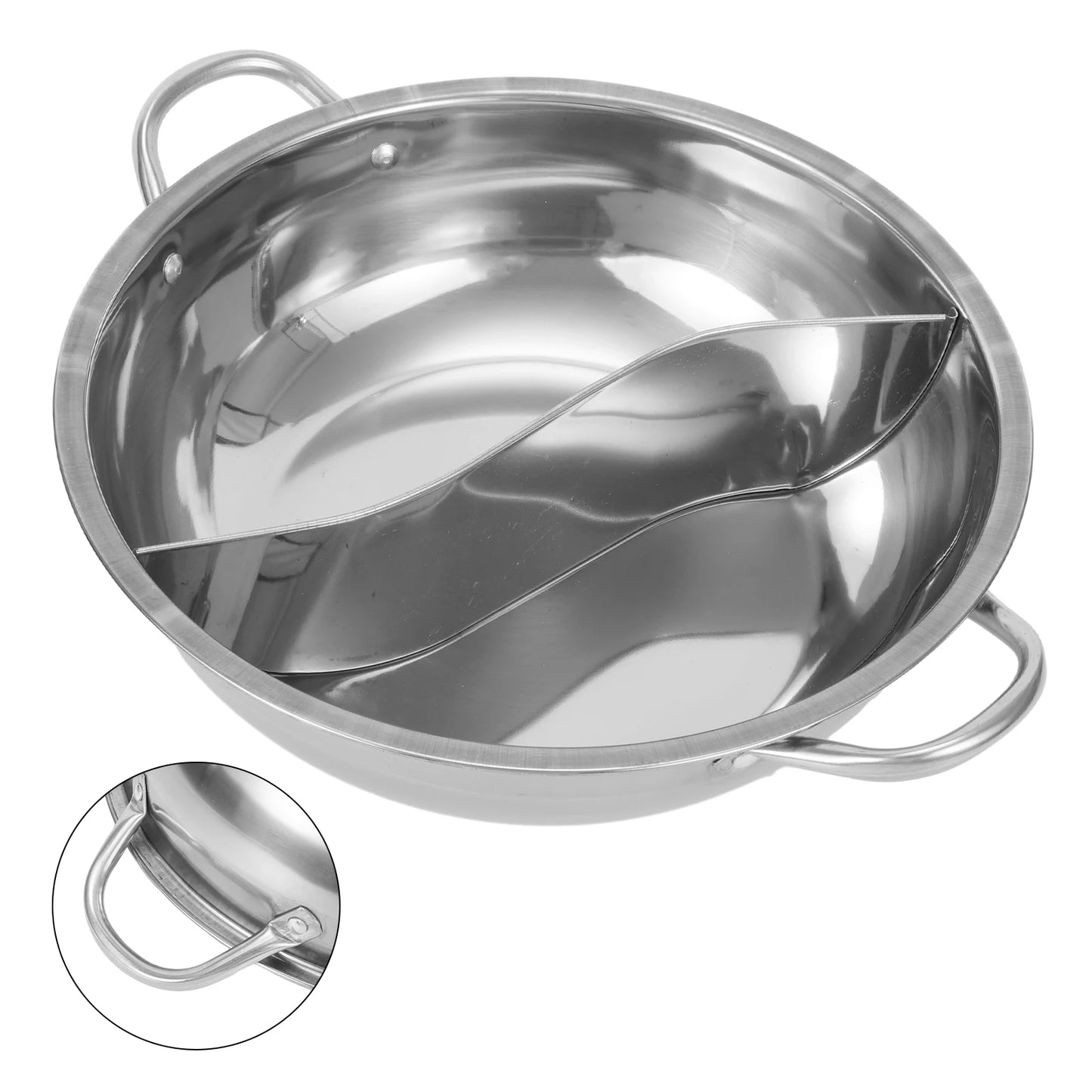 28/30cm Hot Pot Twin Divided Stainless Steel