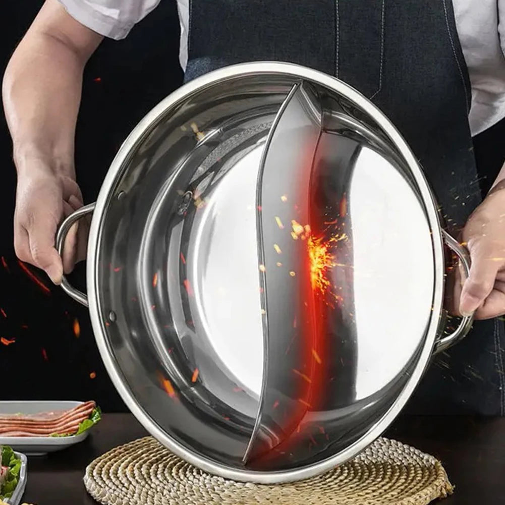 28/30cm Hot Pot Twin Divided Stainless Steel