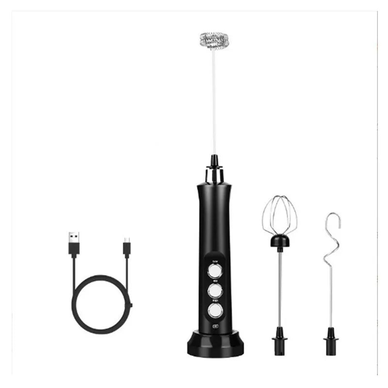 3 In 1 Electric Milk Frother Rechargeable