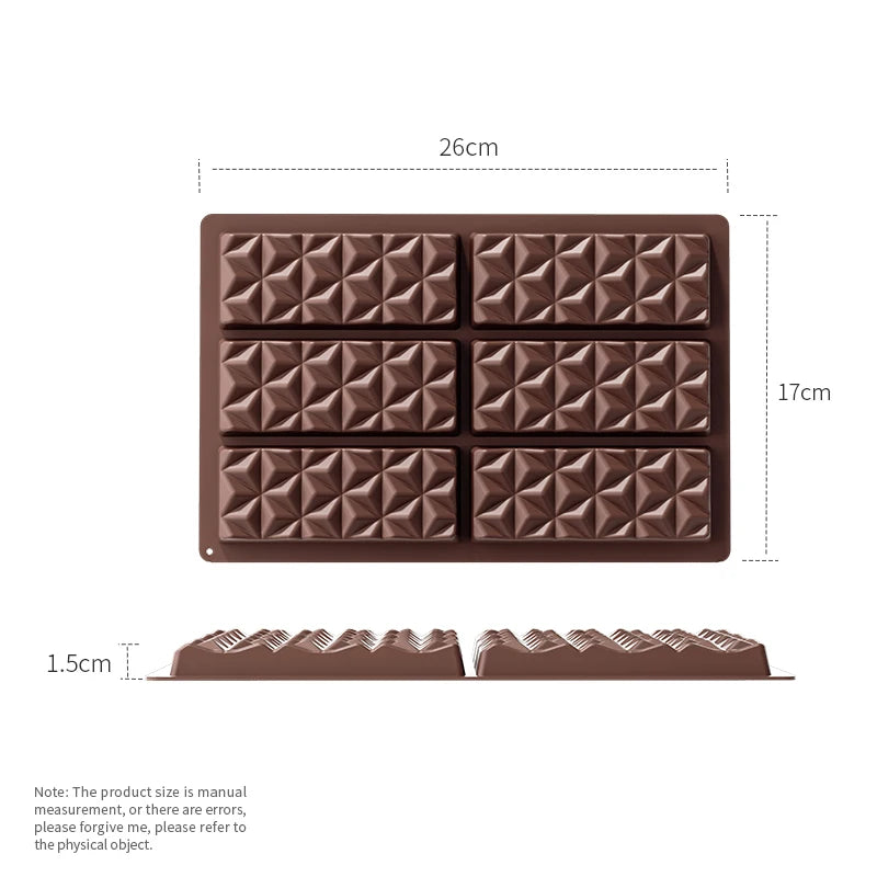 CSilicone Thick Chocolate Bar Mold