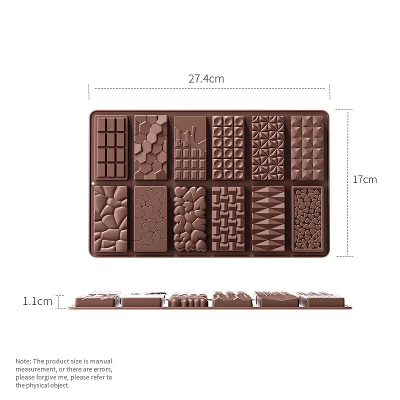 CSilicone Thick Chocolate Bar Mold