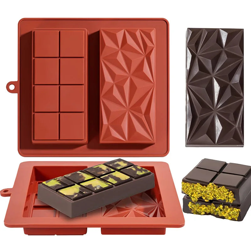 CSilicone Thick Chocolate Bar Mold